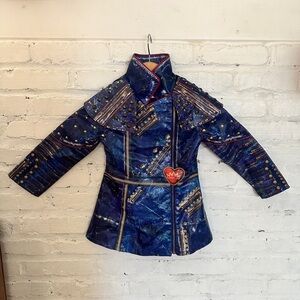Disney Descendants Evie Jacket Costume Blue Studded Size 4 Halloween